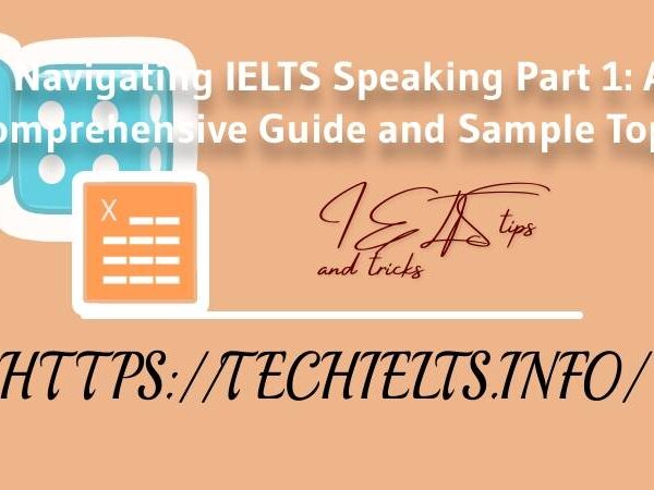 Perfecting IELTS Speaking Topics Part 1